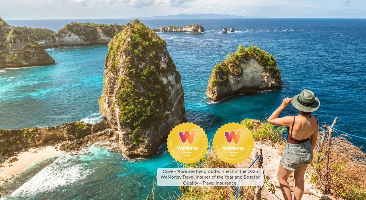 Women admiring beach scene